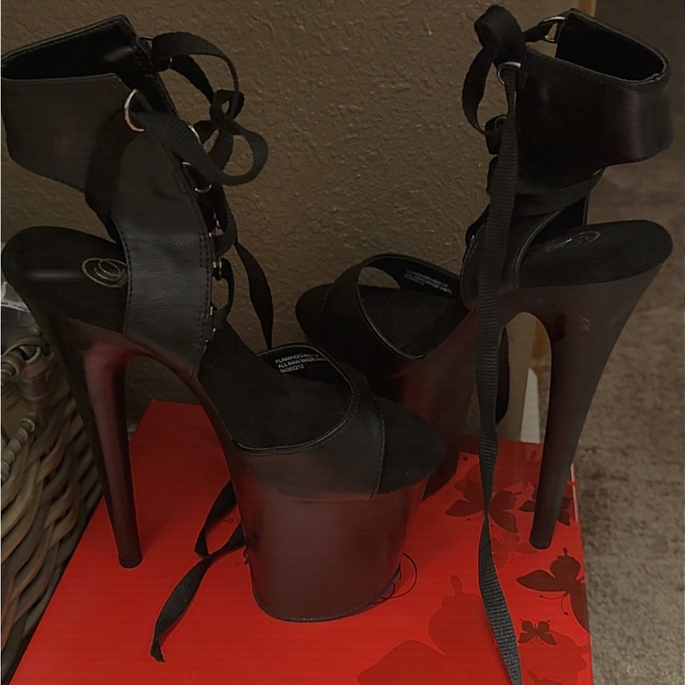 Elegant Black Platform Heels